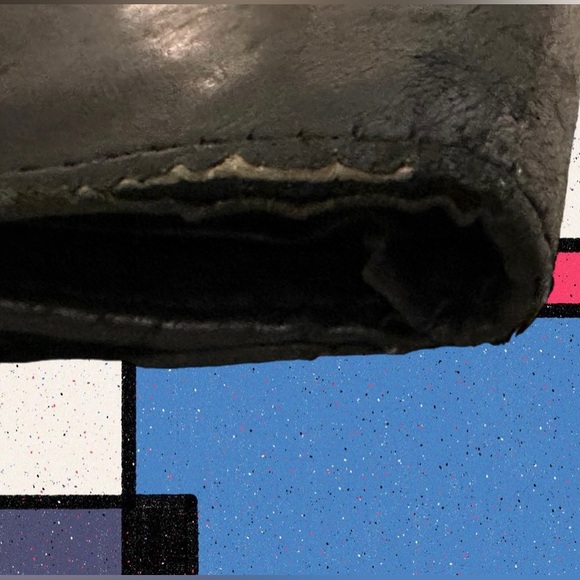 Coach Vintage Black Leather Wallet With Extra Kiss Lock Feature - Picture 13 of 13